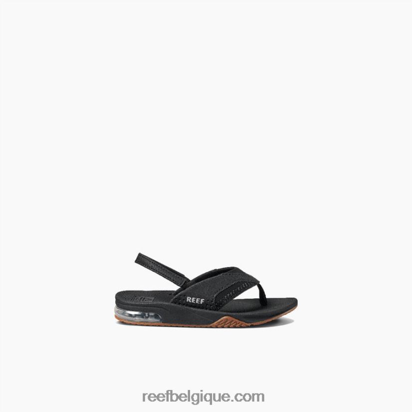 enfants Reef Noir argent petit fan 2H4Z0V816