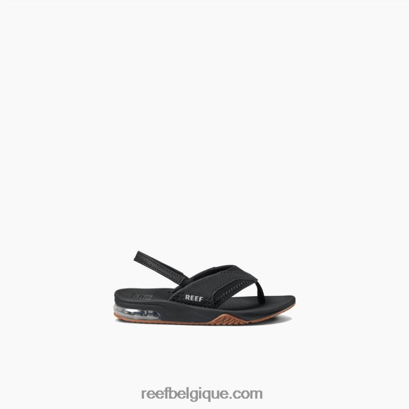 enfants Reef Noir argent petit fan 2H4Z0V816