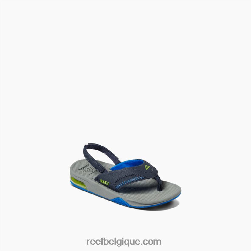 enfants Reef bleu marine/citron vert petit fan 2H4Z0V831