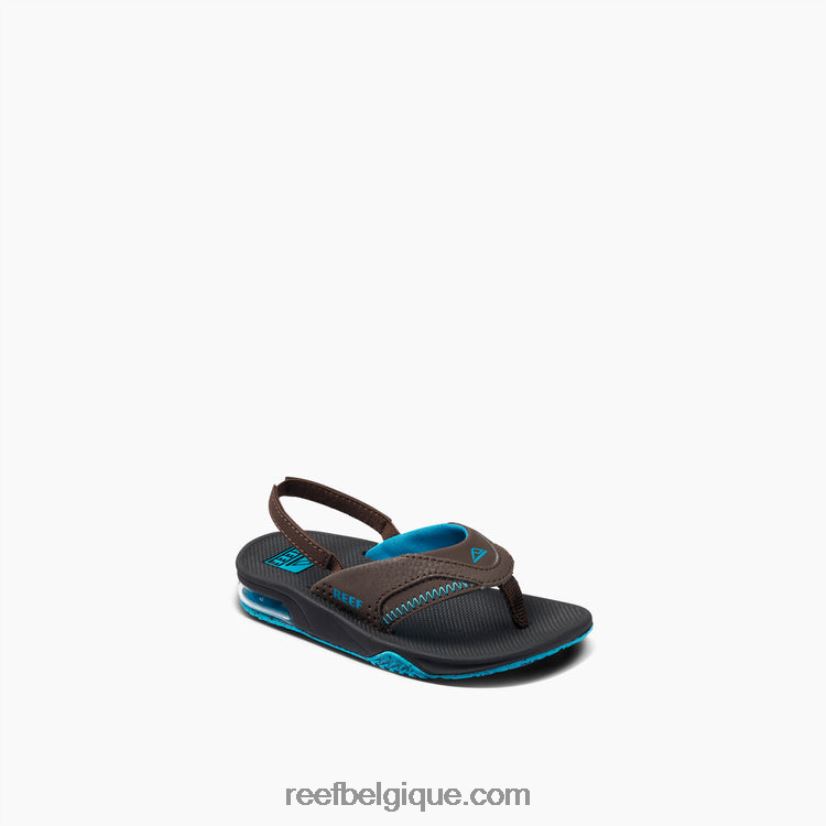 enfants Reef noir/marron/bleu petit fan 2H4Z0V832
