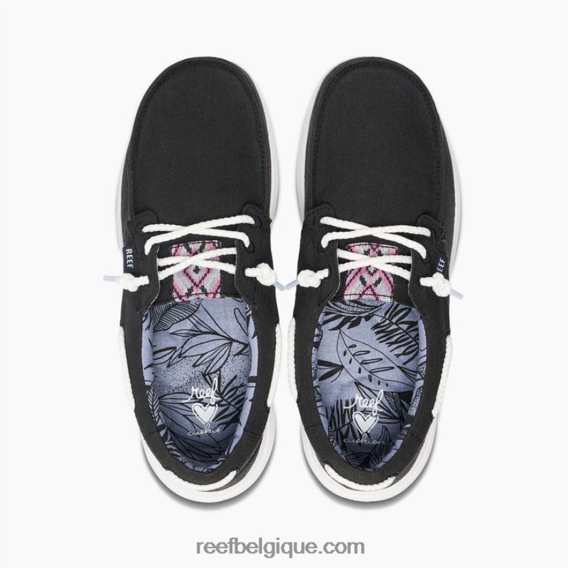 femmes Reef noir coussin côte bateau 2H4Z0V252