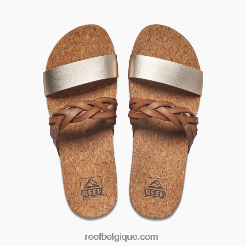 femmes Reef bronzage/champagne coussin vista hi twist 2H4Z0V146