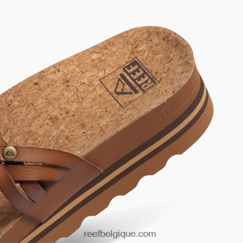 femmes Reef bronzage/champagne coussin vista hi twist 2H4Z0V146