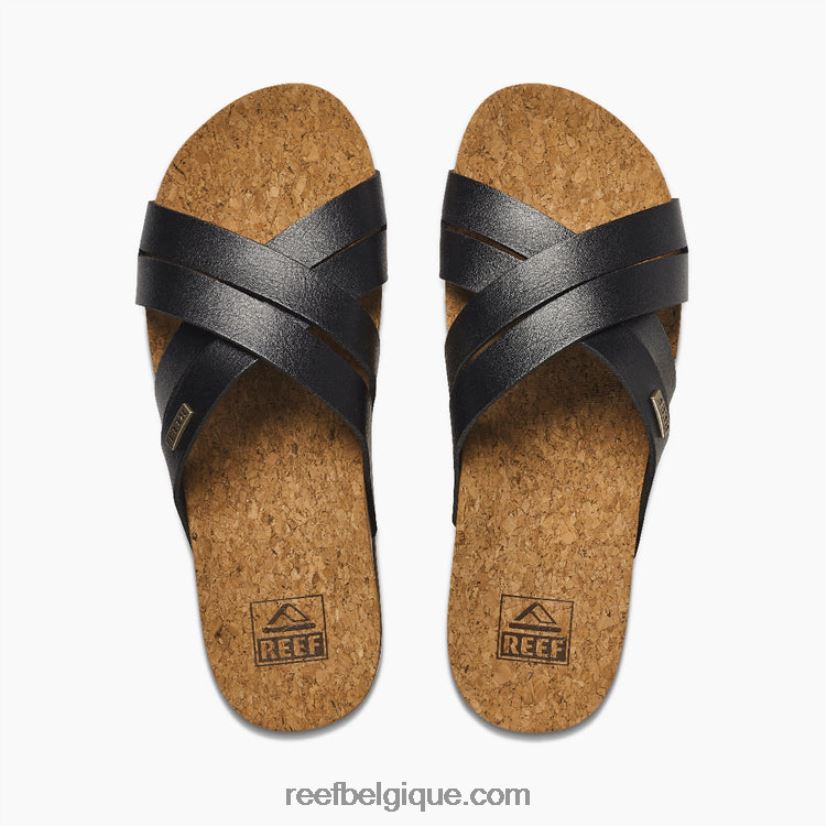 femmes Reef noir/beige coussin bloom salut 2H4Z0V56