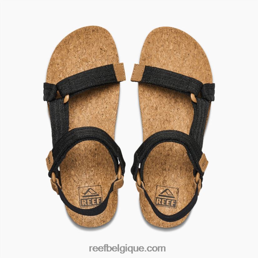 femmes Reef noir/beige coussin rem salut 2H4Z0V130