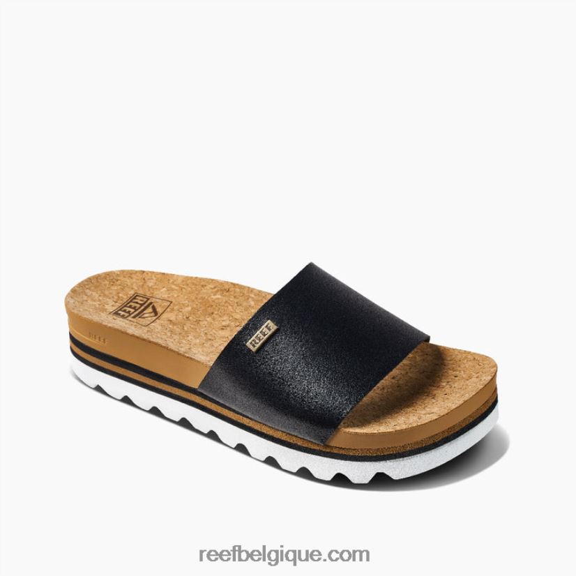 femmes Reef noir/beige coussin scout salut 2H4Z0V51