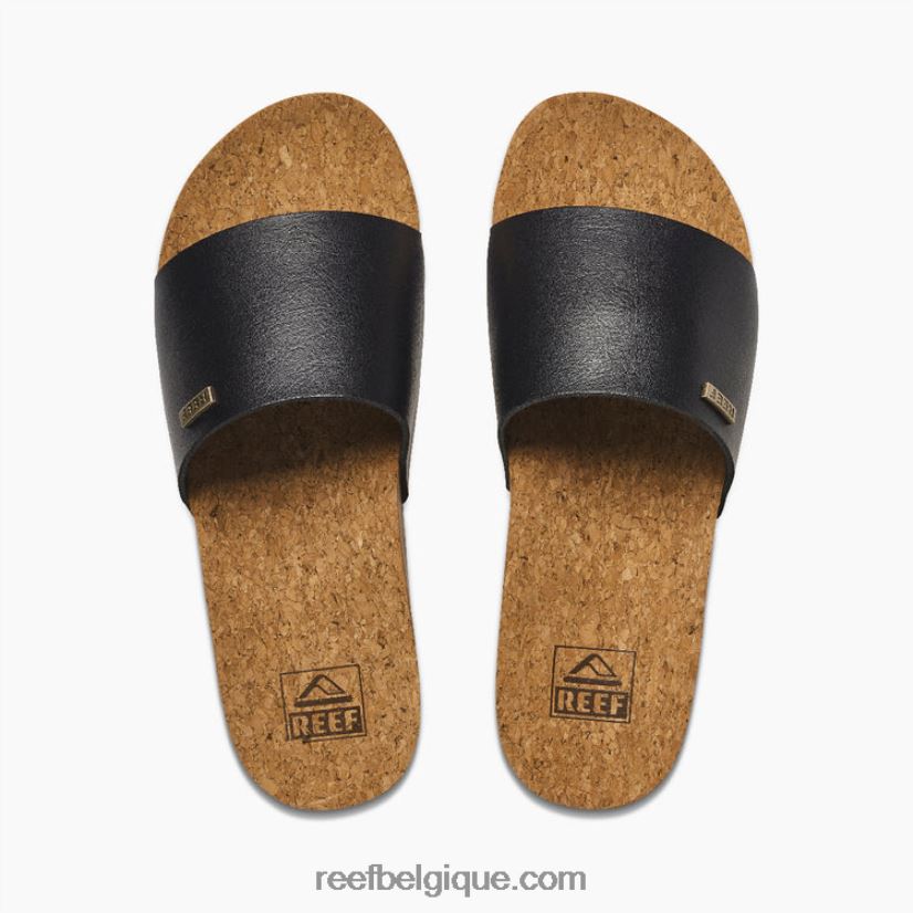 femmes Reef noir/beige coussin scout salut 2H4Z0V51