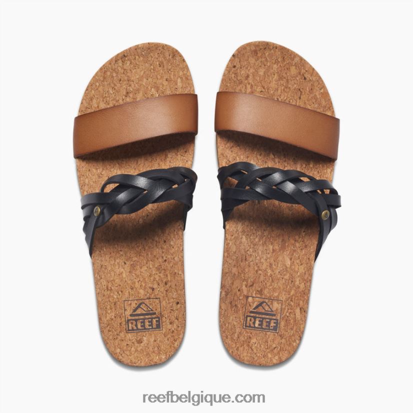 femmes Reef noir/beige coussin vista hi twist 2H4Z0V114