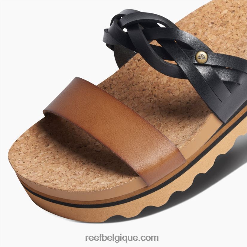 femmes Reef noir/beige coussin vista hi twist 2H4Z0V114