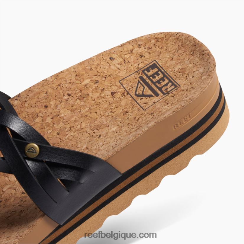 femmes Reef noir/beige coussin vista hi twist 2H4Z0V114