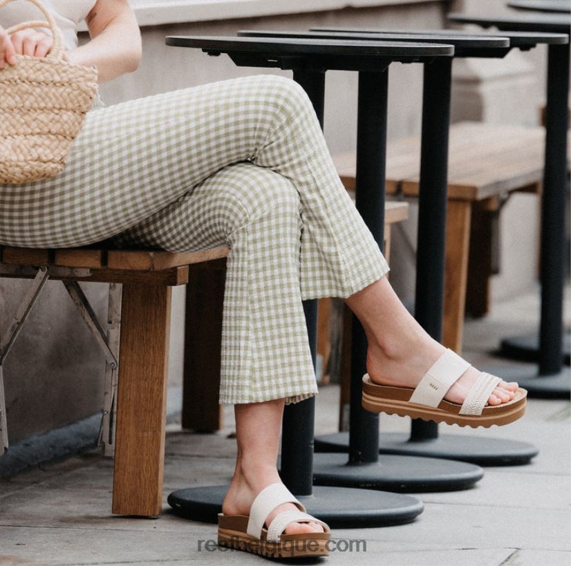 femmes Reef tresse blanche coussin vista salut 2H4Z0V18