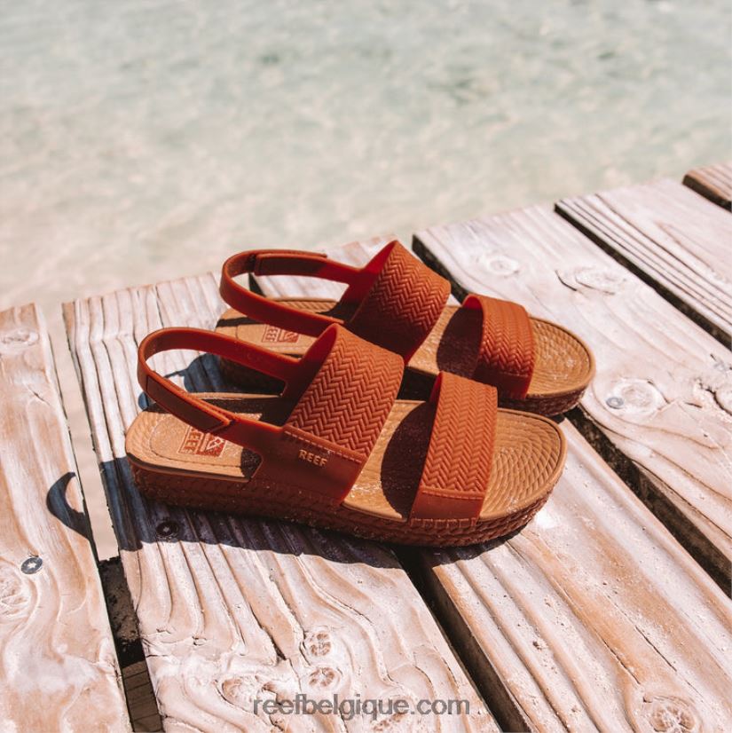 femmesbrunette vue sur l'eau du récif 2H4Z0V157