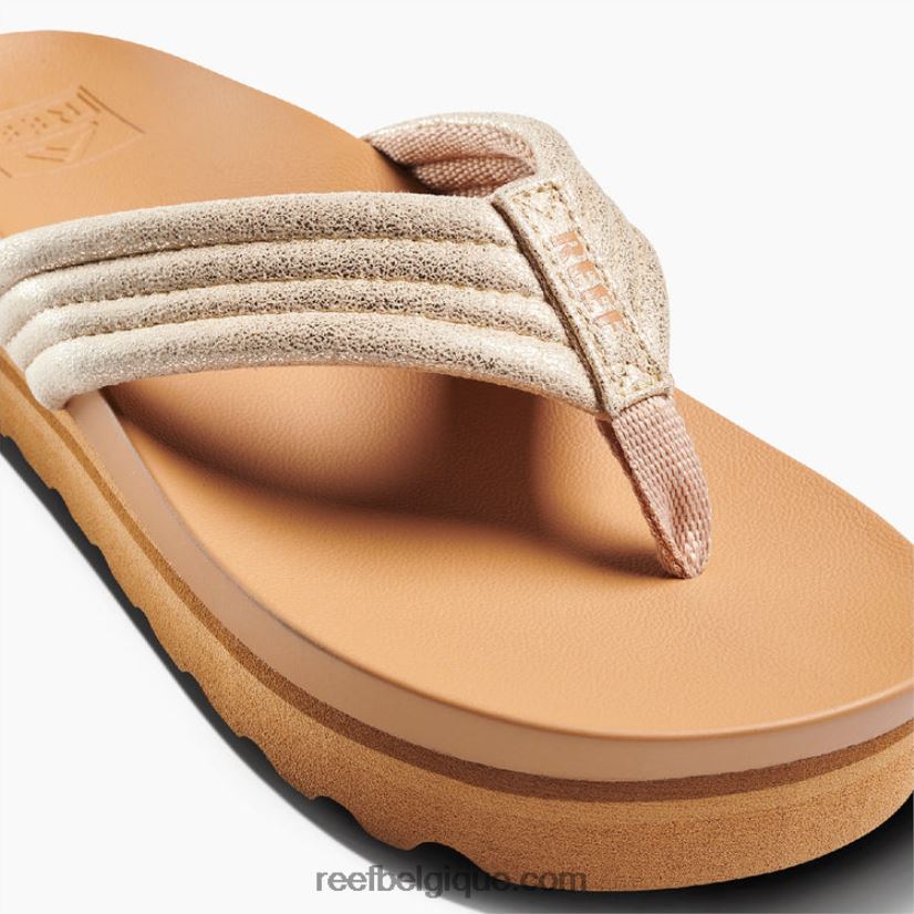 femmes Reef bronzage/champagne coussin karité salut 2H4Z0V122