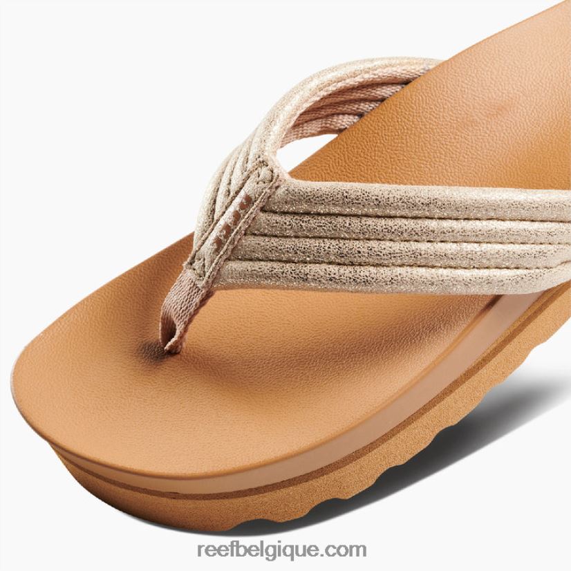 femmes Reef bronzage/champagne coussin karité salut 2H4Z0V122