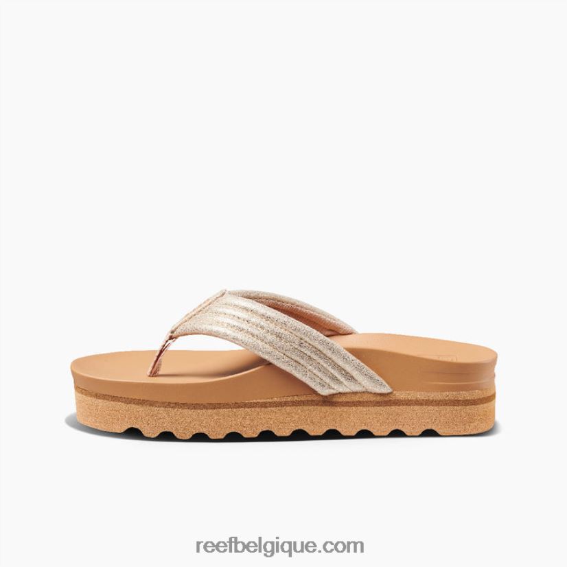 femmes Reef bronzage/champagne coussin karité salut 2H4Z0V122