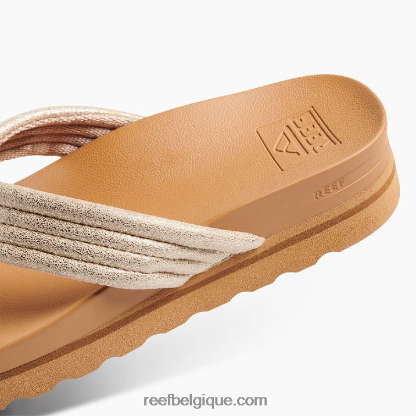 femmes Reef bronzage/champagne coussin karité salut 2H4Z0V122