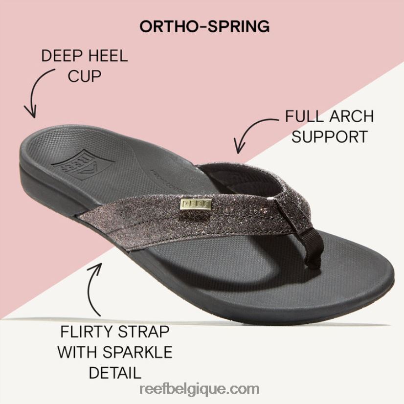 femmespaillettes noires/noires ortho-ressort récifal 2H4Z0V43