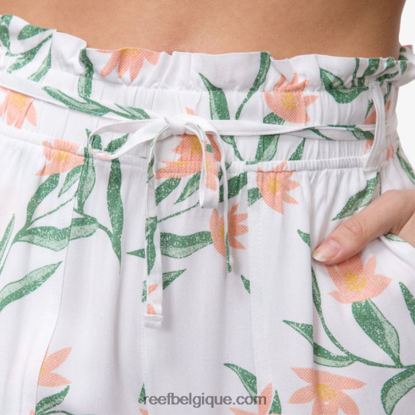 femmes Reef blanc brillant pantalon paperbag espoir 2H4Z0V291