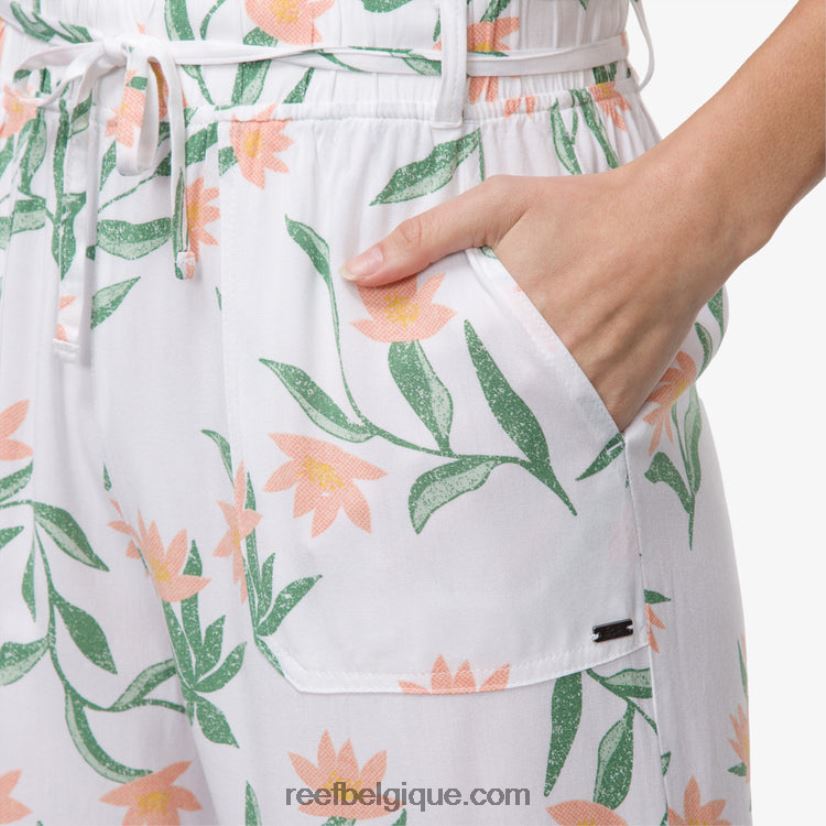 femmes Reef blanc brillant pantalon paperbag espoir 2H4Z0V291