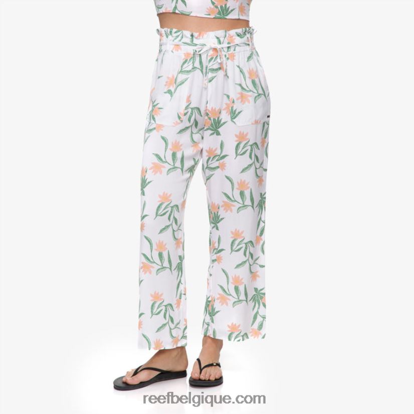 femmes Reef blanc brillant pantalon paperbag espoir 2H4Z0V291