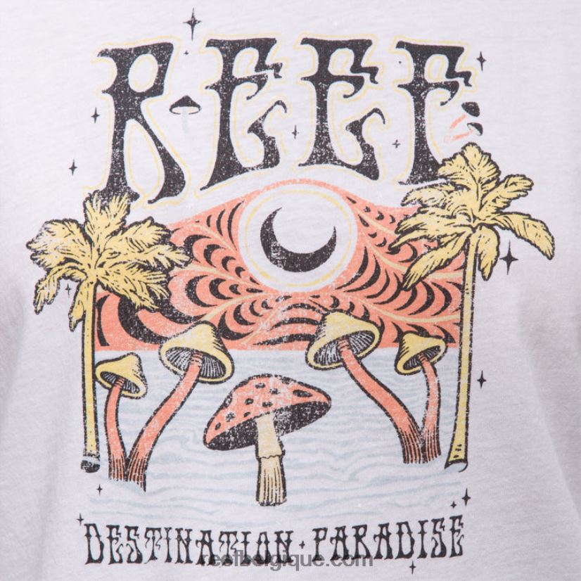 femmes Reef blanc brillant T-shirt court à manches courtes pour enfant 2H4Z0V268