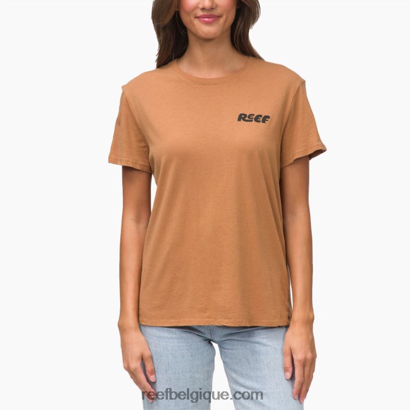 femmes Reef brun t-shirt à manches courtes vacay 2H4Z0V275
