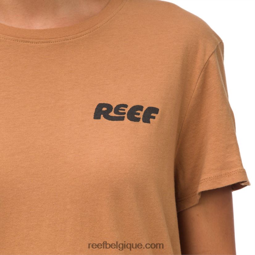 femmes Reef brun t-shirt à manches courtes vacay 2H4Z0V275