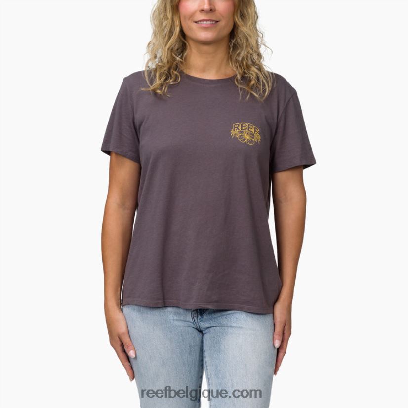 femmes Reef gris t-shirt à manches courtes belina 2H4Z0V278