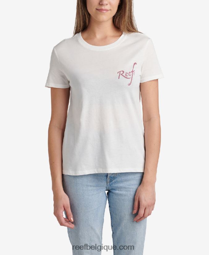 femmes Reef guimauve t-shirt à fleurs à manches courtes 2H4Z0V284