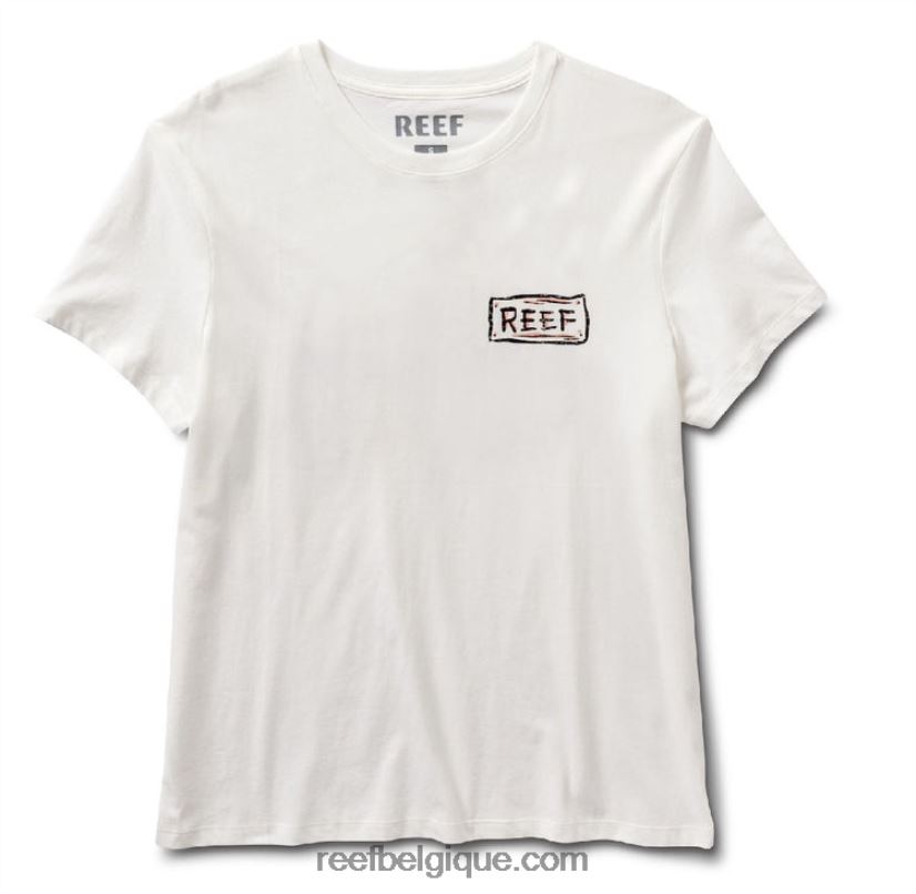 femmes Reef guimauve t-shirt shacktime à manches courtes 2H4Z0V280