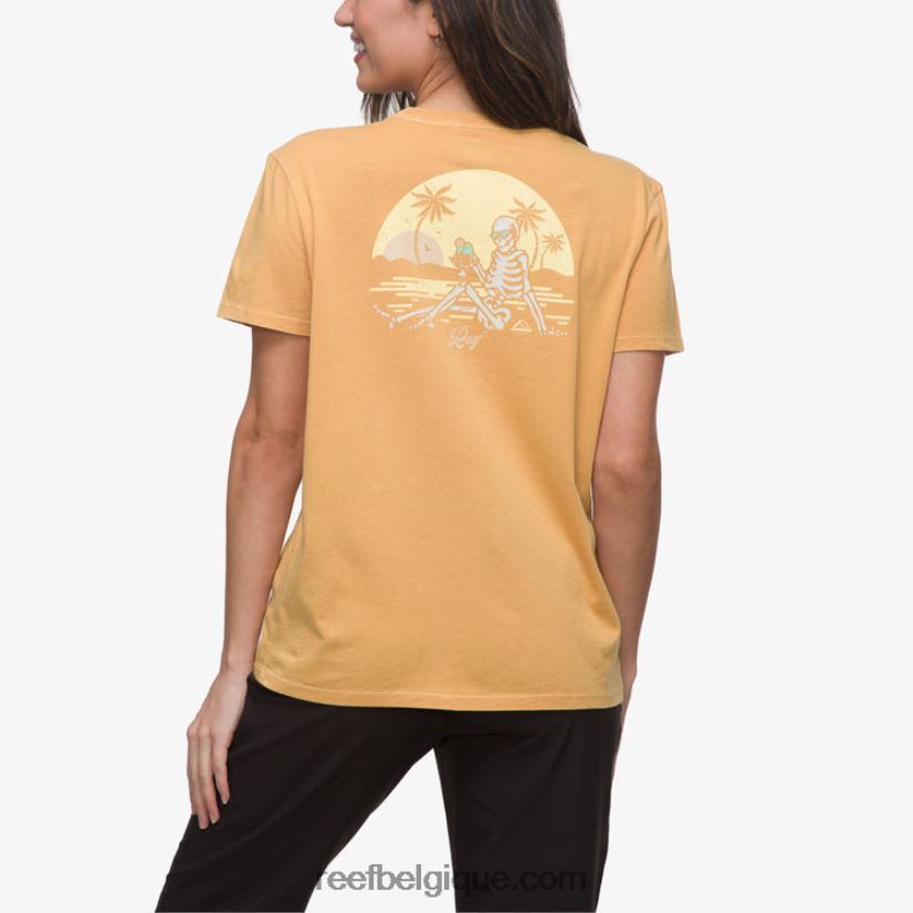 femmes Reef jaune miel t-shirt lounge à manches courtes 2H4Z0V276