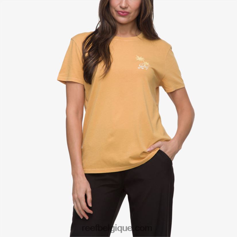 femmes Reef jaune miel t-shirt lounge à manches courtes 2H4Z0V276