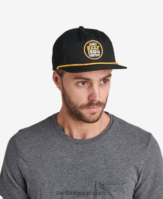 Hommes Reef caviar chapeau à visière plate henderson 2H4Z0V792