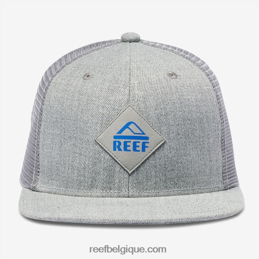 Hommes Reef gris chiné casquette madre snapback 2H4Z0V767