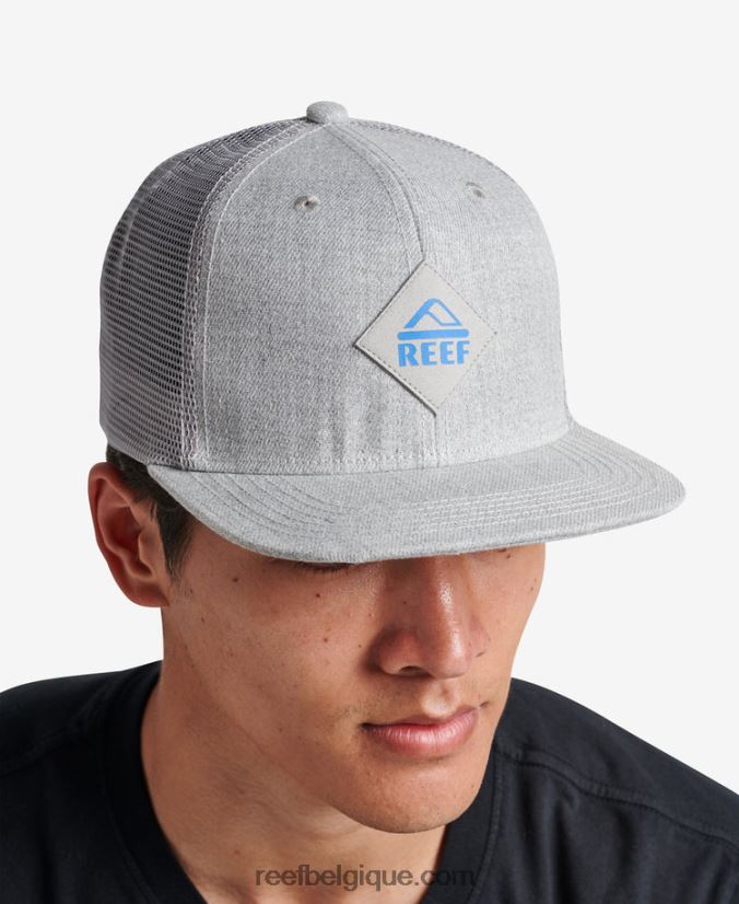 Hommes Reef gris chiné casquette madre snapback 2H4Z0V767