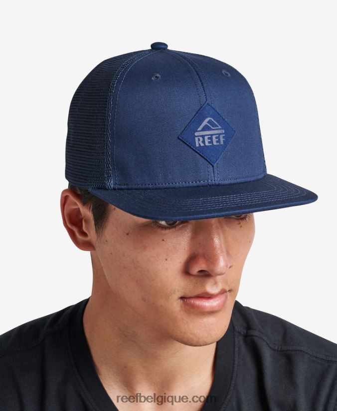 Hommes Reef insigne bleu casquette madre snapback 2H4Z0V766