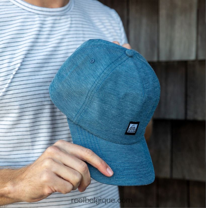 Hommes Reef insigne bleu chapeau non structuré bellport snapback 2H4Z0V802