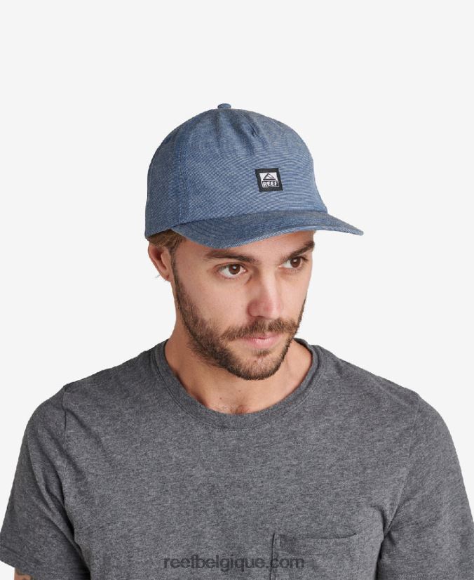 Hommes Reef insigne bleu chapeau non structuré bellport snapback 2H4Z0V802