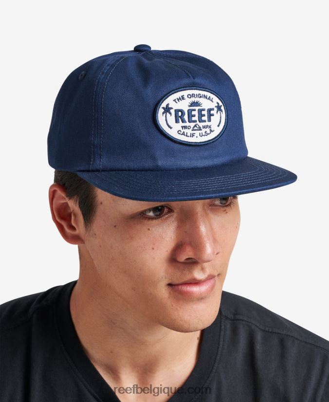 Hommes Reef insigne bleu chapeau non structuré gaviota strapback 2H4Z0V780