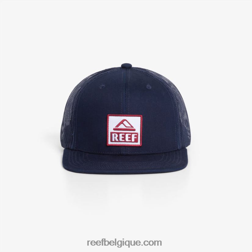 Hommes Reef insigne bleu chapeau snapbk en sergé eades 2H4Z0V769