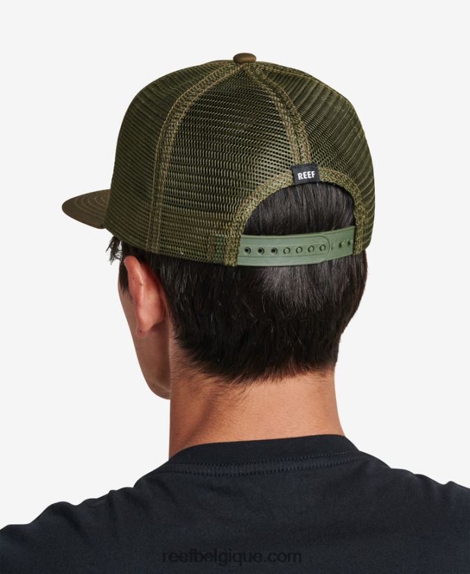 Hommes Reef olive foncé casquette madre snapback 2H4Z0V760