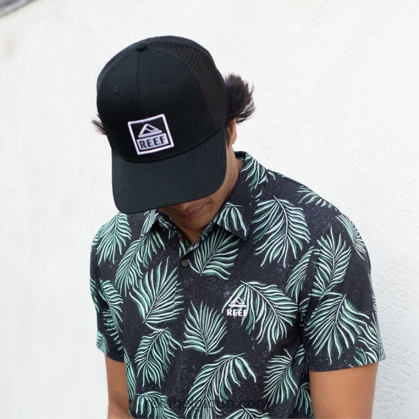 Hommes Reef pirate noir casquette trucker townsend snapback 2H4Z0V761