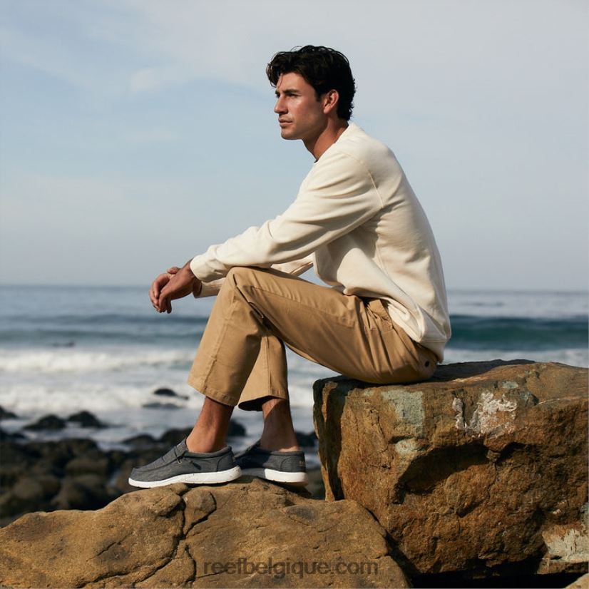 Hommes Reef charbon coussin côte textile 2H4Z0V483