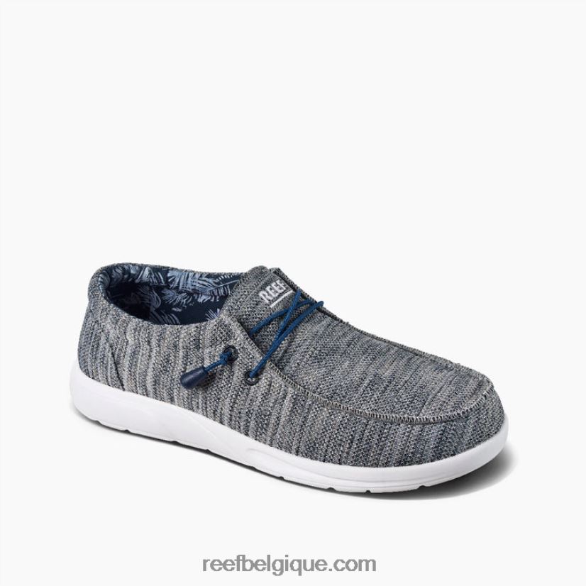 Hommes Reef marine/blanc coussin côte maille 2H4Z0V520