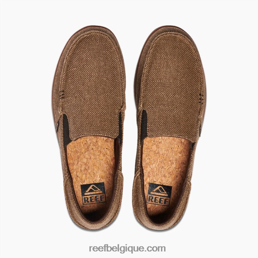 Hommes Reef marron/gomme coussin copain 2H4Z0V533