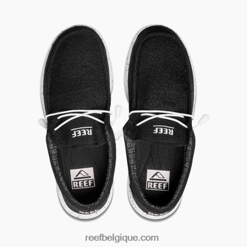 Hommes Reef noir blanc coussin côte textile 2H4Z0V487
