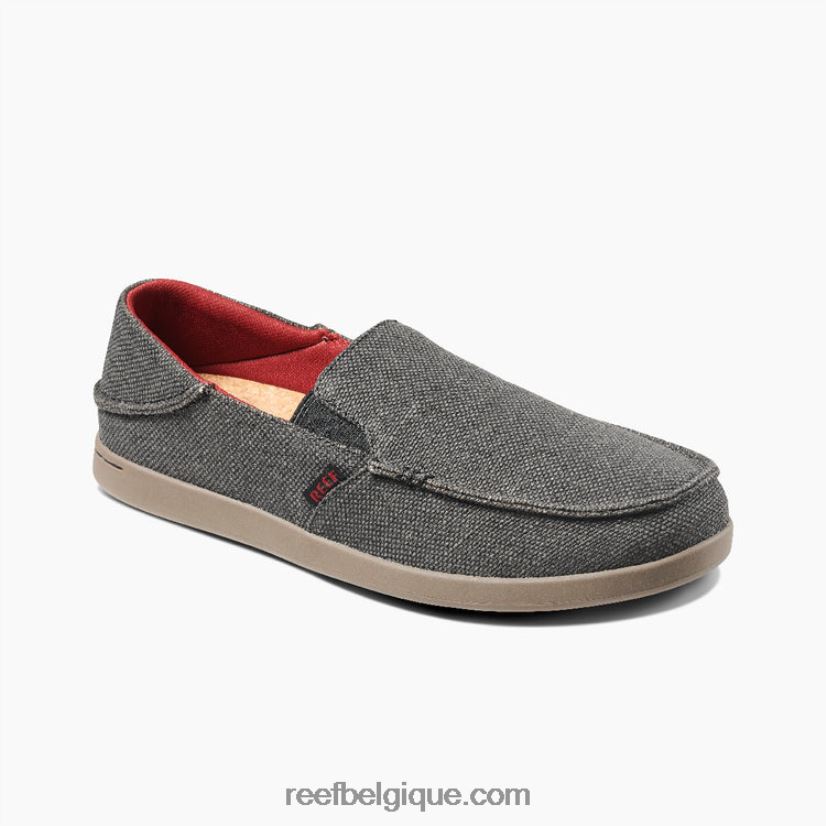 Hommes Reef noir/rouge/gris coussin copain 2H4Z0V513