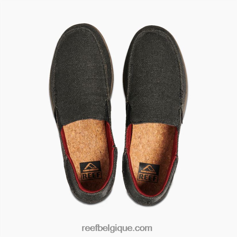 Hommes Reef noir/rouge/gris coussin copain 2H4Z0V513