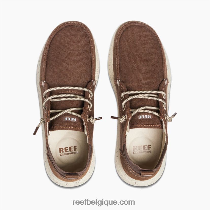 Hommes Reef brun bonnet blanc 2H4Z0V517