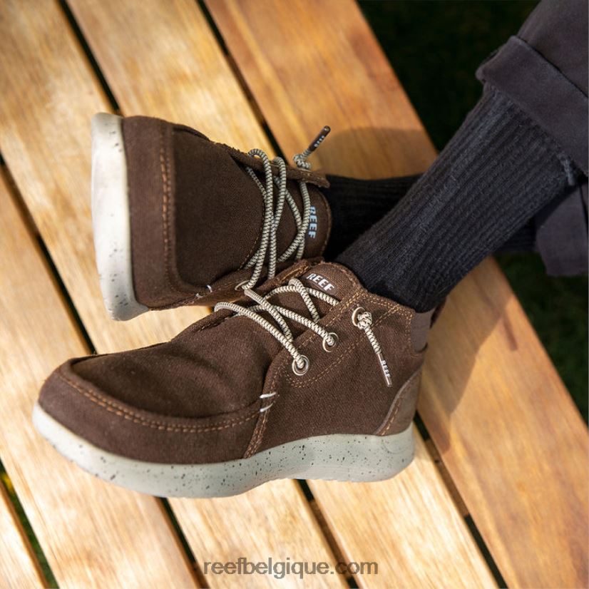 Hommes Reef brun bonnet blanc 2H4Z0V517